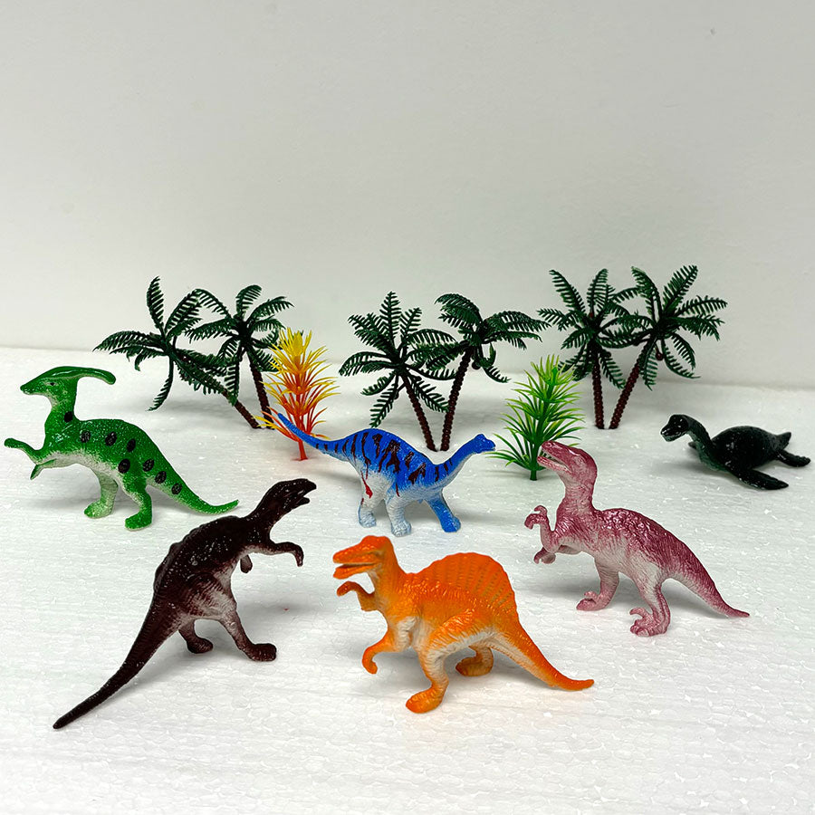 Zestaw mini dinozaurów do dekoracji słodyczy
